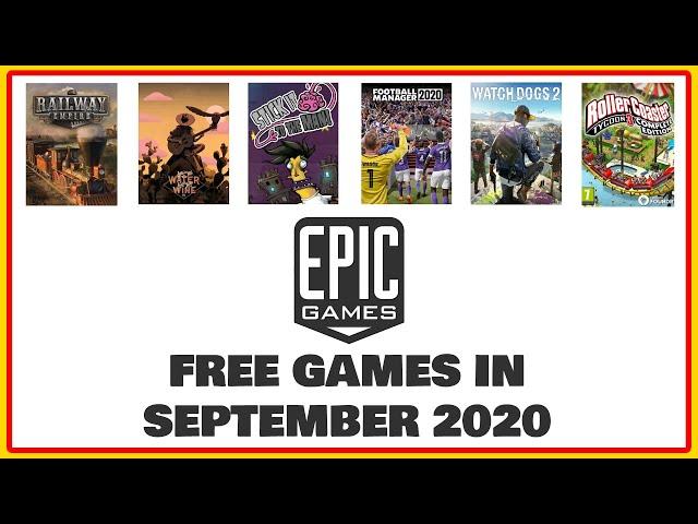 FREE GAMES from Epic Store IN SEPTEMBER 2020