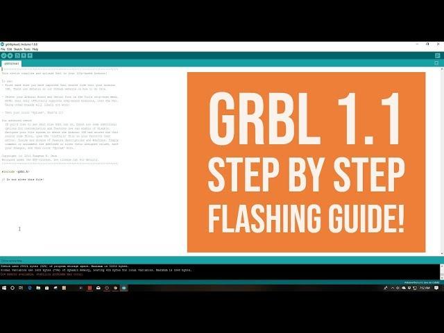 GRBL 1.1 - Step By Step Installation Guide to Flashing Arduino Uno!