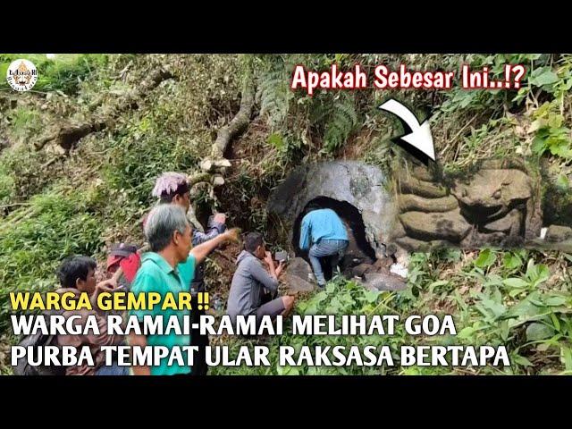 Gempar Di Jatim !! Ramai-ramai Melihat Goa Purba Tempat Ular Raksasa Bertapa Di Lereng Jurang