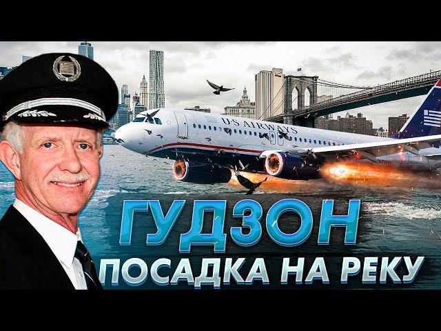 Чудо на Гудзоне : посадка на реку в центре Нью-Йорка. Чесли Салленбергер. 15 января 2009 года.