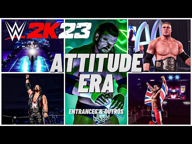 ATTITUDE ERA SUPERSTARS IN WWE 2K23 | ENTRANCES & OUTROS | PS5