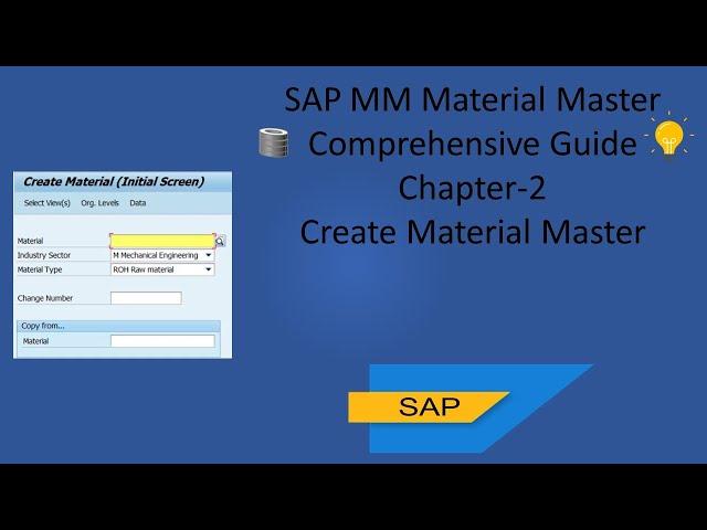 How  to Create Material Master  in SAP  with Tips and Tricks .