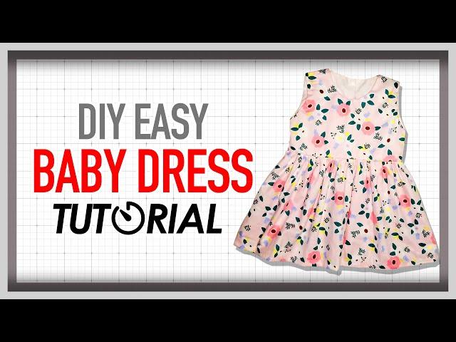 DIY Easy Baby Dress - Tutorial