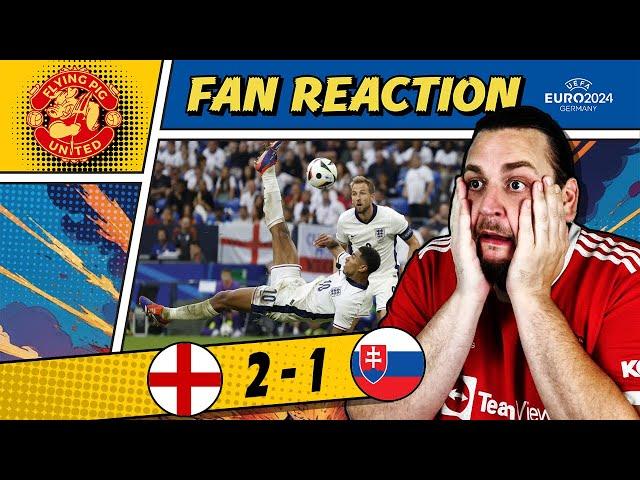 BELLINGHAM! ENGLAND 2-1 SLOVAKIA Euro 2024 Fan Reaction