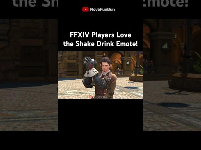 The new Shake Drink Emote is EVERYWHERE | #ffxiv #finalfantasy14 #finalfantasyxiv