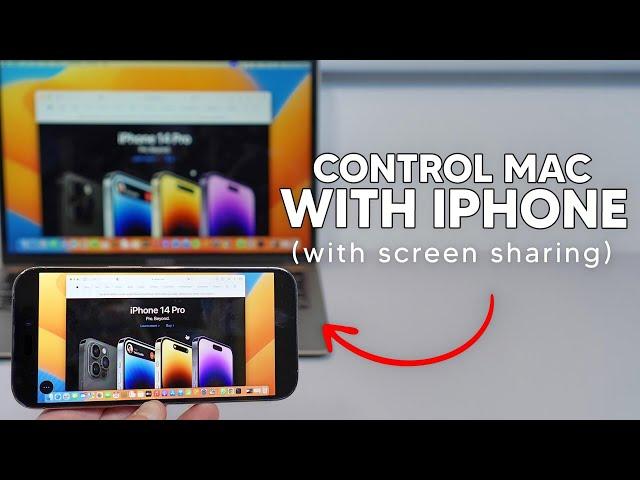 (Free!) How To CONTROL your Mac with your iPhone - With Screen Sharing!