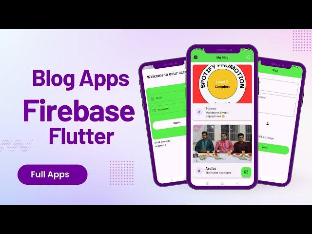 Firebase Flutter Blog Applications Overviews || The Flutter Developer 2000|| Flutter Apps|| Blog