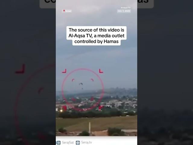 Video shows paragliders entering Israel during the initial Hamas attack