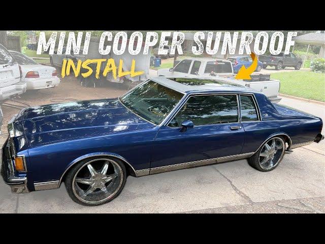 2 Door Box Chevy Gets A Mini Cooper Panoramic Sunroof Installed! (First customer)