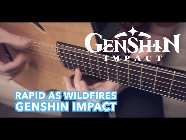 Genshin Impact OST - Liyue Battle Theme: Rapid as Wildfires | Fingerstyle Guitar Cover