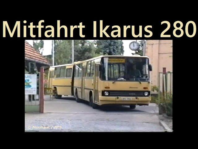 BVG Ikarus 280 Fahrt (5156) von der ABUS zum Betriebshof Indira-Gandhi-Straße | Sound, Cab ride