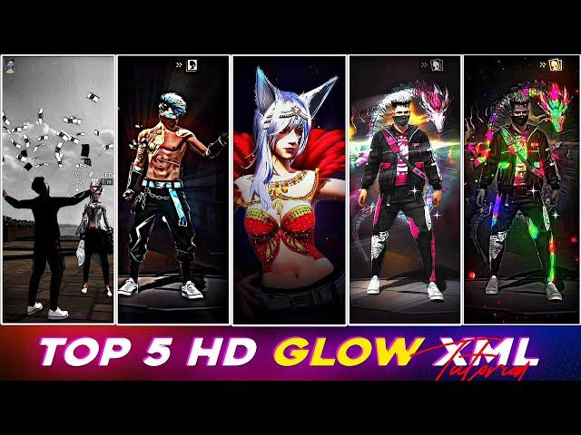 Top 5 rainbow  glow XML in alight Motion @ffsifatofficial