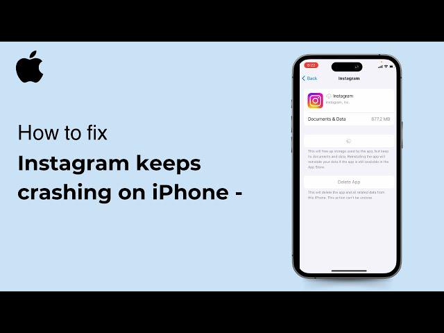 Instagram keeps crashing on iPhone - Fix ( iOS ) 2024