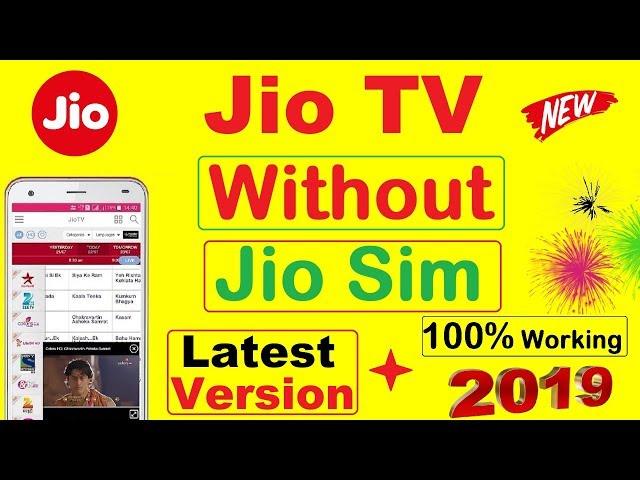 How to use Jio TV Without jio sim Latest Mode Apk 2019