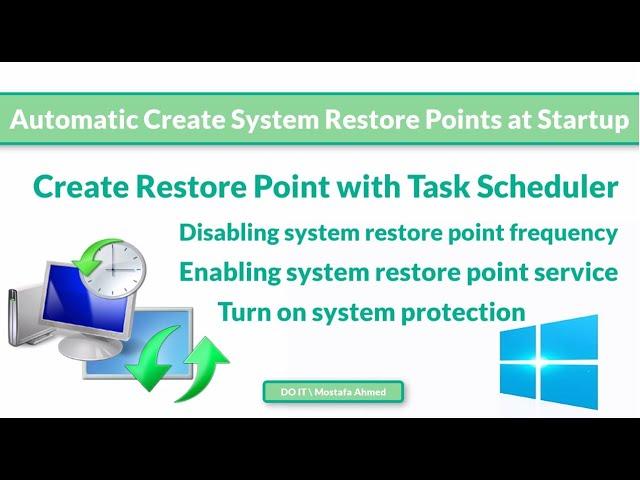 How to Create Restore Points Automatically on Startup Every Once on Windows 10