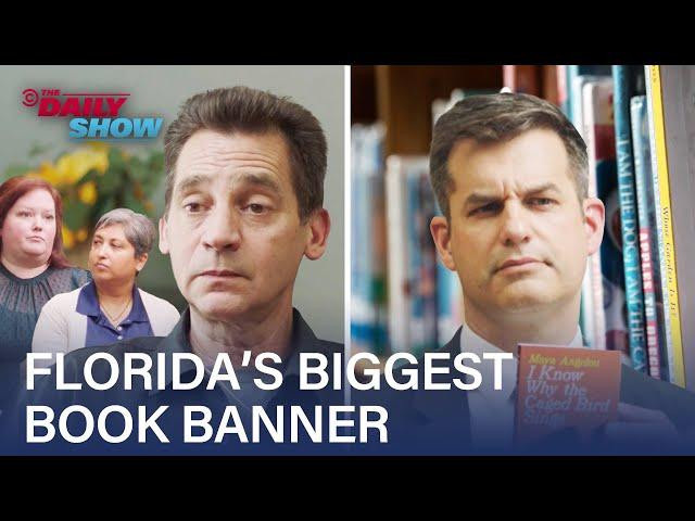 Michael Kosta Meets the No. 1 Book Banner in Florida | The Daily Show