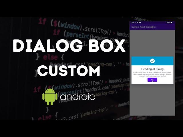 How to Implement Custom Dialog Box in Android
