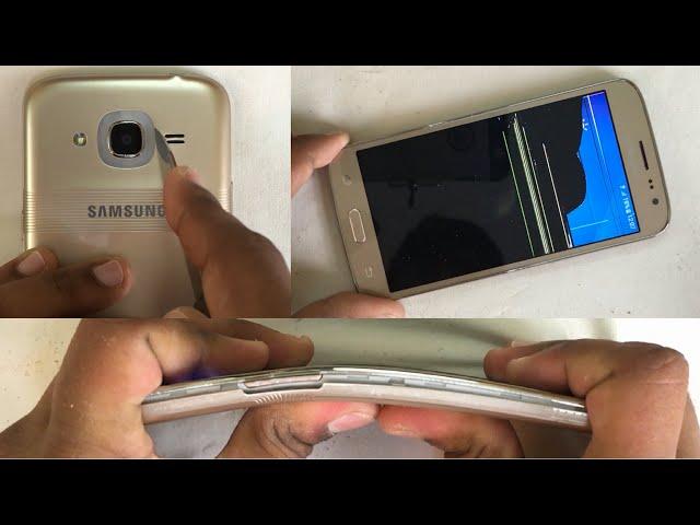 Samsung Galaxy J2 2016 - Scratch test, Burn test, Hitting test, Bend test, Twist test