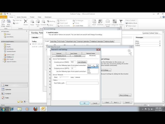 How to Set Up Outlook 2010 for Gmail