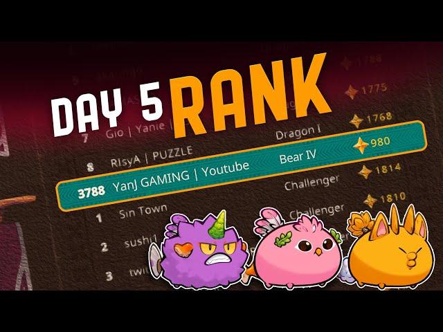 *MY UPDATED RANK IN SEASON 1* Axie Origin | Axie Infinity | Gameplay