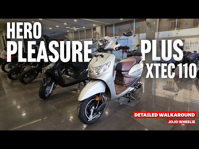 2024 Hero Pleasure Plus Xtec 110 Detailed Walkaround | Everything U need to know | Jojo Wheelie