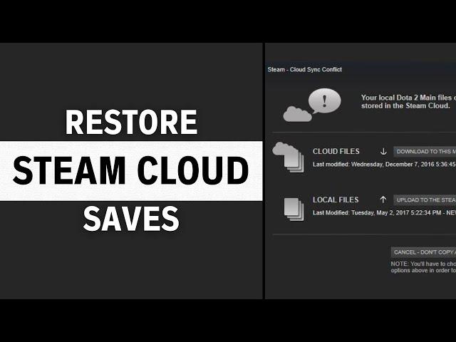 How to Restore Steam Cloud Saves on Windows PC / Laptop (Full Guide)