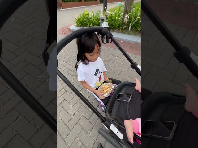 BUNDA DIENA AJAK LEIKA LEXIE JALAN JALAN SORE PAKE STROLLER‼️ #leika #lexie #viral #shorts