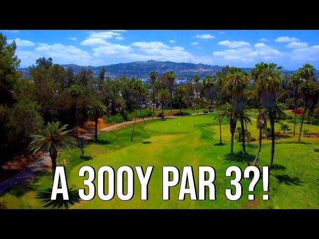 A 300y PAR 3?! | Industry Hills Babe Course FRONT 9 Course Vlog with Drone Flyovers