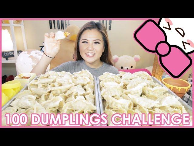 100 DUMPLINGS CHALLENGE!!