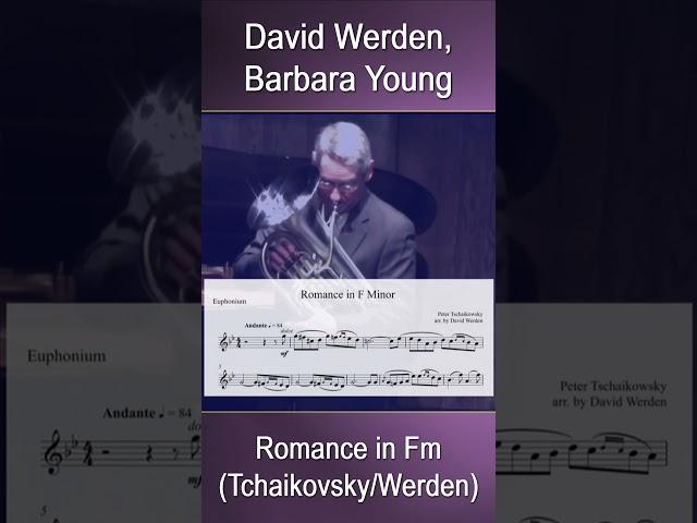 Romance in F minor with Music Onscreen - Tchaikovsky - David Werden euphonium recital