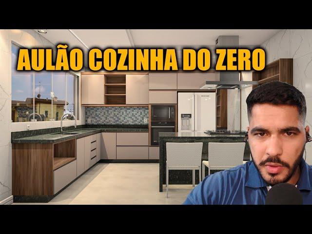 Projetando Uma Cozinha no Promob Passo a Passo Completo | Curso Promob em Casa