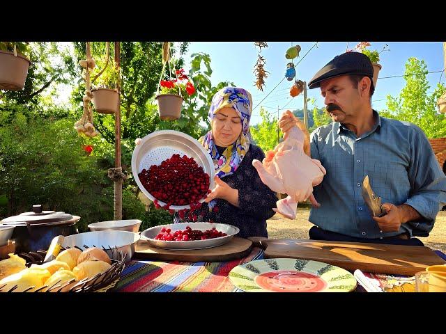 Albaloo Polo- Cherry Pilaf With Fragrant Rural Rice and Rural style Grandma Recipes | Rural Affairs