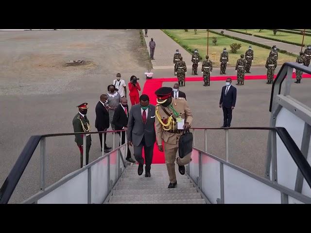 Malawi President Dr Lazarus Chakwera in Mozambique