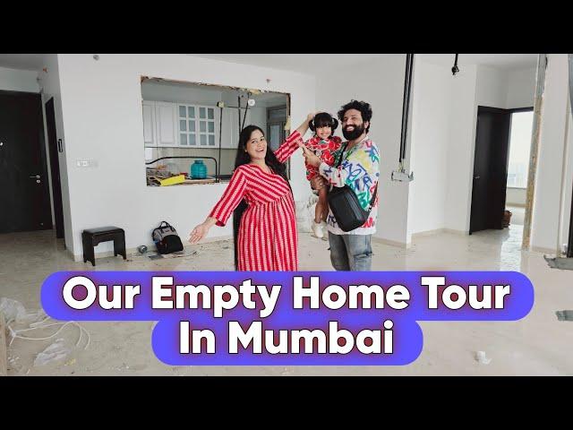 Our New Kitchen Is Ready  Empty Home Tour  Hamara Khud Ka Ghar In Mumbai  3Bhk Apartment Tour ️