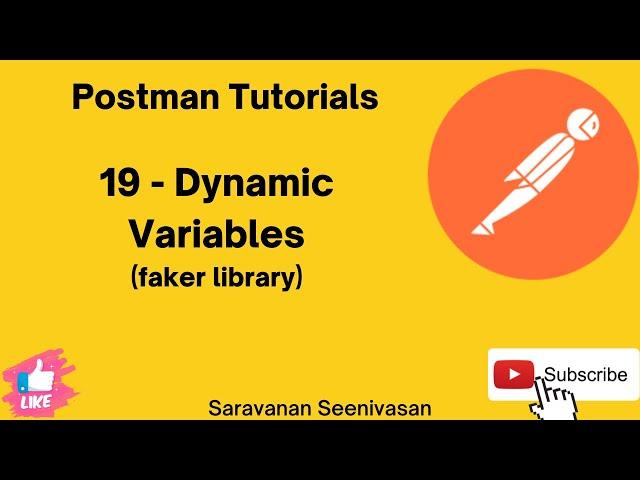 19 | Postman Tutorials | Dynamic Variables | Random Variables