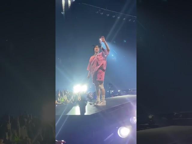 Billie Eilish Catches Bra While Performing