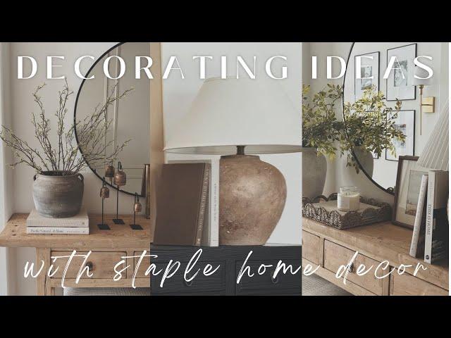 10 Staple Home Decor Pieces With Decorating Ideas || Home Decor Must Haves