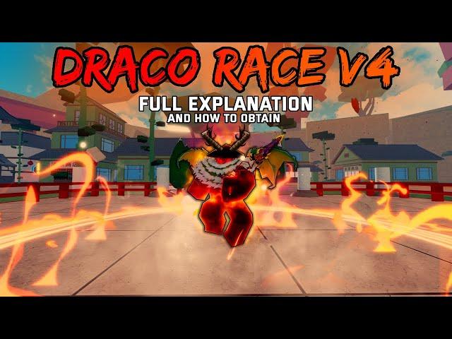 How to get DRACO RACE V4, ALL STEPS EXPLAINED... (Blox Fruits)