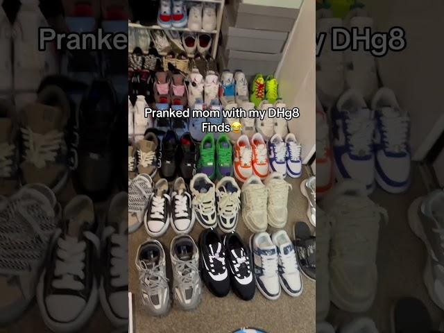 Pranked mom with my DHg8 Finds #dhgate #shoes #sneaker #shorts