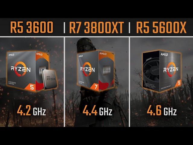 Ryzen 5 3600 vs Ryzen 7 3800XT vs Ryzen 5 5600X | 1080P, 1440P and 4K Benchmarks