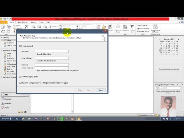 How To Configure Gmail  Mail Using POP With MS Outlook 2010