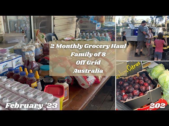 Two Monthly Grocery Haul | Costo, Aldi, F&V, etc, Large Family - $2360 | Off Grid Australia 202