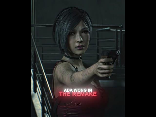 Ada Wong Original vs Remake RE2  [4K] | Resident Evil 2 #shorts