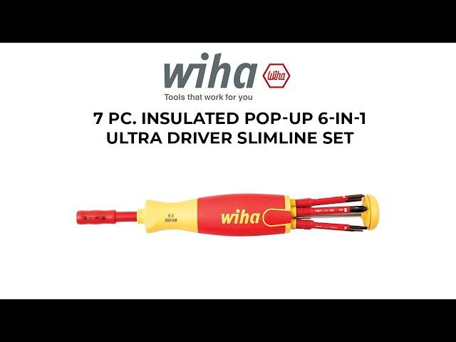 7 Pc Insulated 6-in-1 Ultra Driver SlimLine Set from Wiha Tools