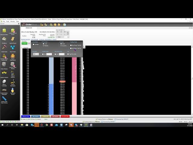 Basics of Using and Placing Orders on the Rithmic DOM