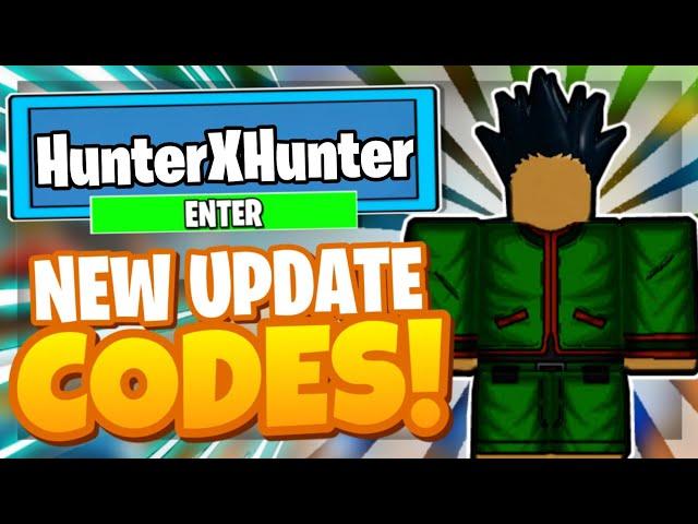 ALL NEW *HUNTER X HUNTER* UPDATE OP CODES! Roblox anime mania