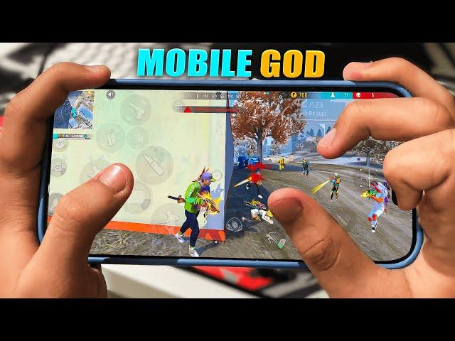 MOBILE GOD  Solo Vs Squad Gameplay  4Flag Gamer - Free Fire Max