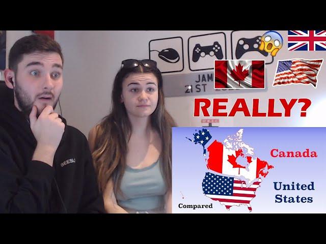 British Couple Reacts to Canada and The United States Compared