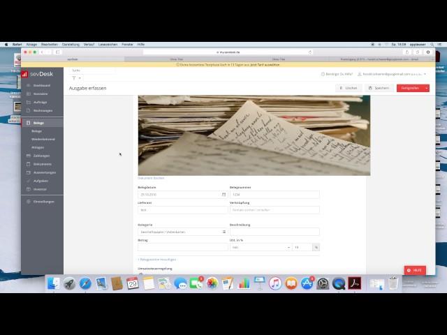 Ausgaben erfassen mit sevDesk