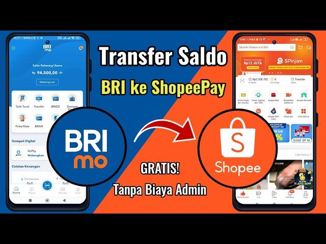 Cara Transfer BRI ke ShopeePay | Top Up (Isi Saldo) Shopee Lewat BRImo Terbaru